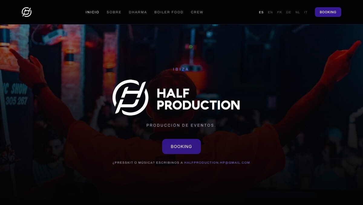 The Half Production event-production site